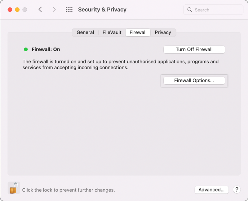 firewall and network protection